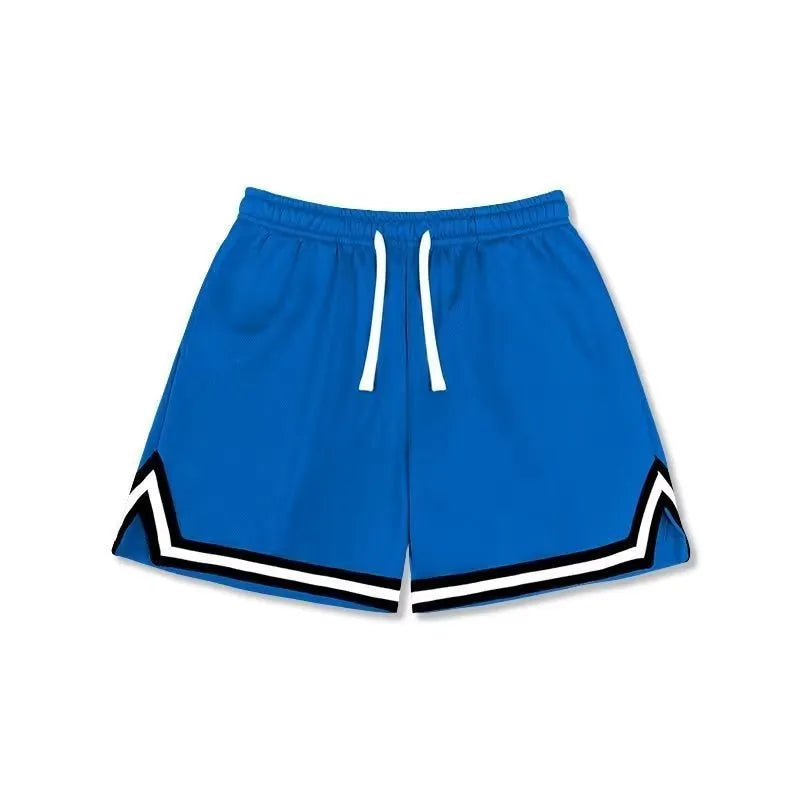 Men's elastic polyester shorts in various colours for summer sports and leisure activities