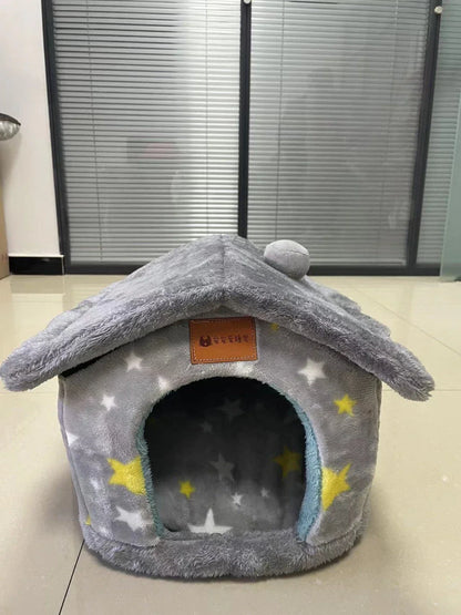 A cozy and comfortable pet bed with a self-warming fabric, durable non-slip base, and removable machine-washable cover