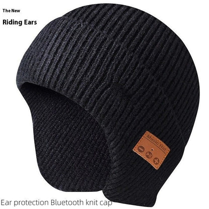 Warm Knit Bluetooth Beanie in various colors with USB charging cable