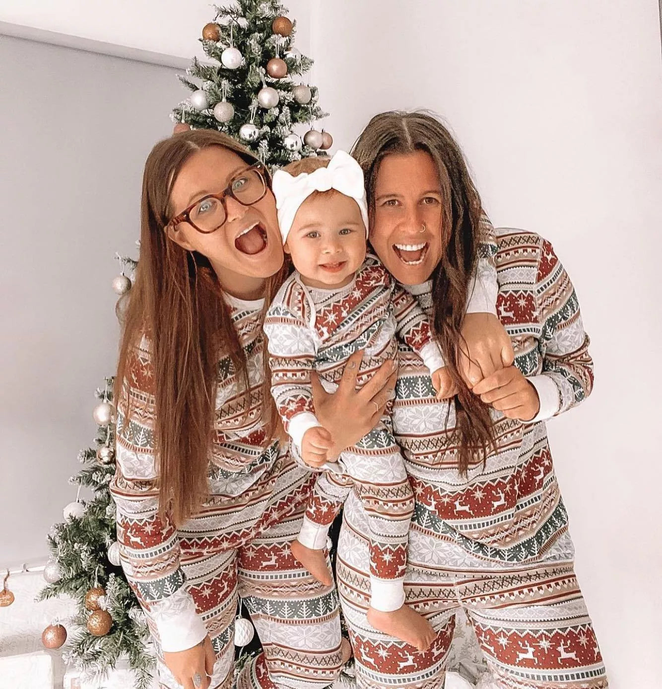 2024 Family Christmas Matching Pajamas Set in vibrant colors for all ages