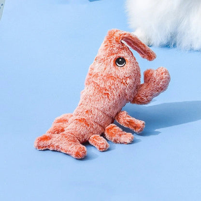 Vibrant Leaping Lobster USB-Powered Pet Toy with Swinging Tail and Automatic Movement