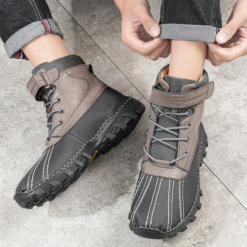 Warm Lace-Up Winter Snow Boots for Men & Women