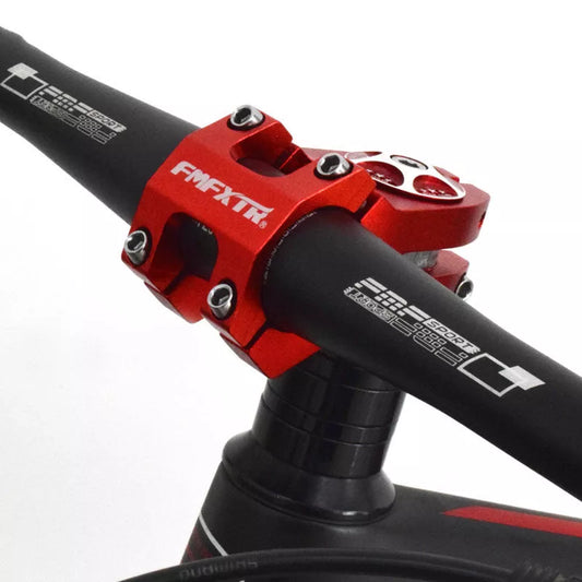 Vibrant bicycle stem tap handle accessories in red, lake blue, gold, black, and silver