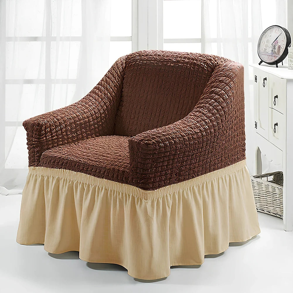 Branbird American single sofa cover with skirt design on 90-140cm furniture