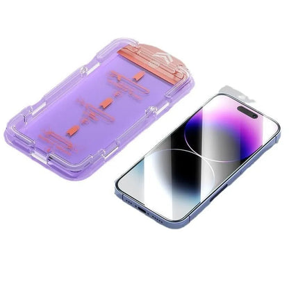 TPU hydrogel screen protector for iPhone 11 to 17 with Ultra HD, anti-blue light, and privacy finishes.