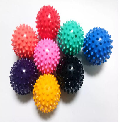 7cm Massage Fitness Ball in various colors with spin grip for muscle relaxation