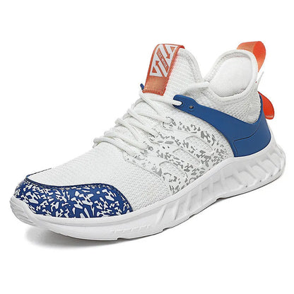 Flying woven mesh sneakers with rubber sole in black, sky blue or white blue, sizes 39 to 46