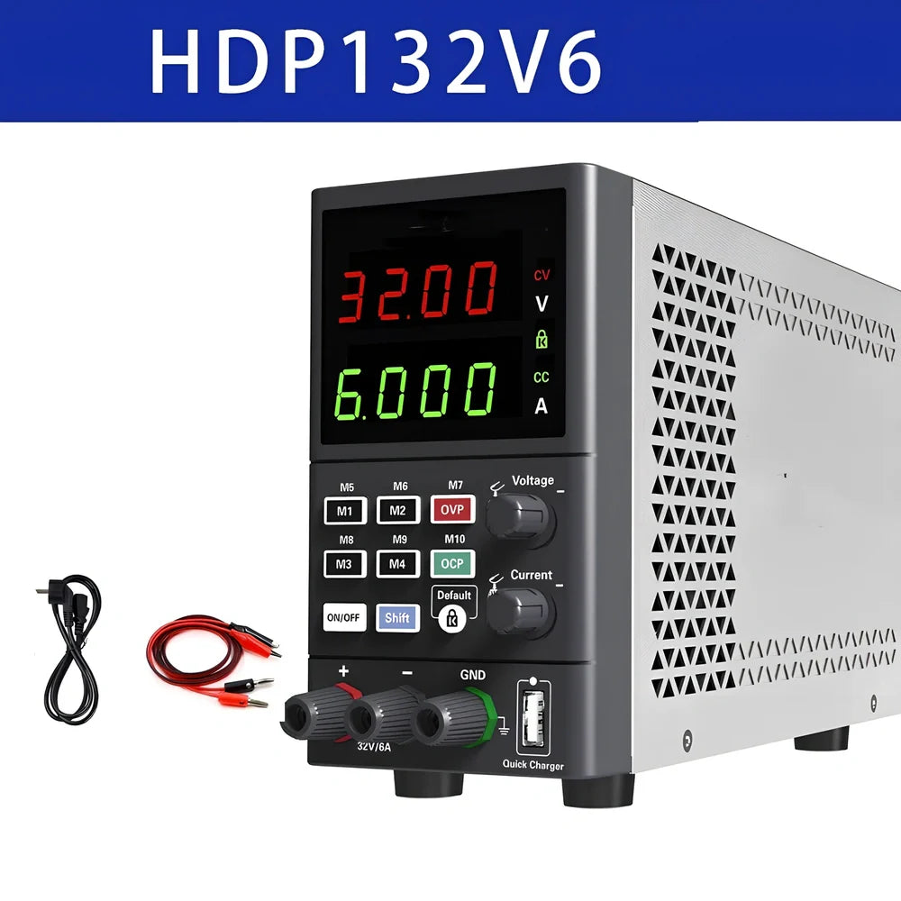 HDP135V6 programmable DC power supply with digital display and control panel