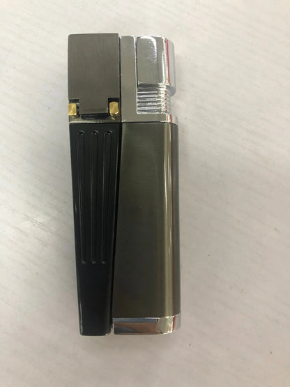 Foldable metal pipe lighter with stash compartment, eco-friendly and durable design