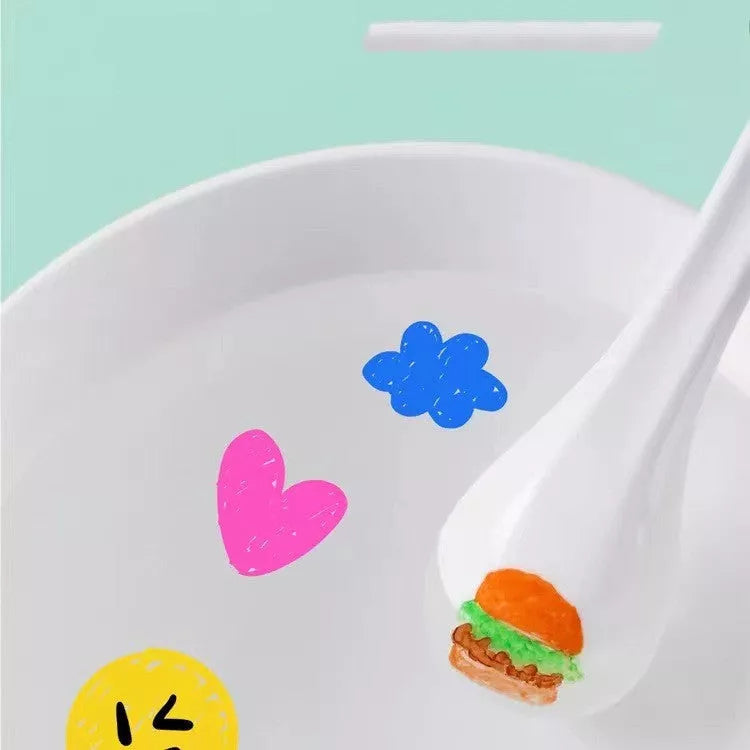 Children's Magic Water Floating Pen set with 12 vibrant, erasable colors in a durable PVC box