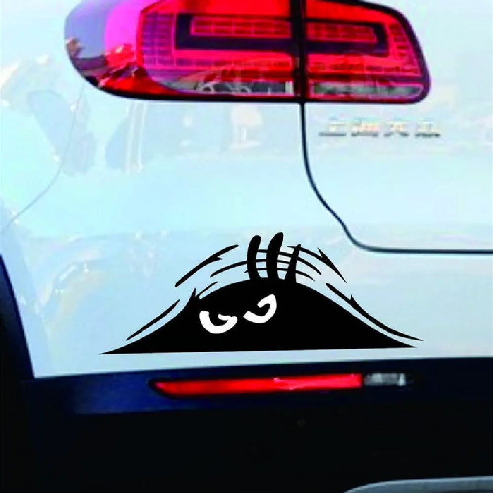 Set of four large self-adhesive body stickers showing smiley face and angry face designs.