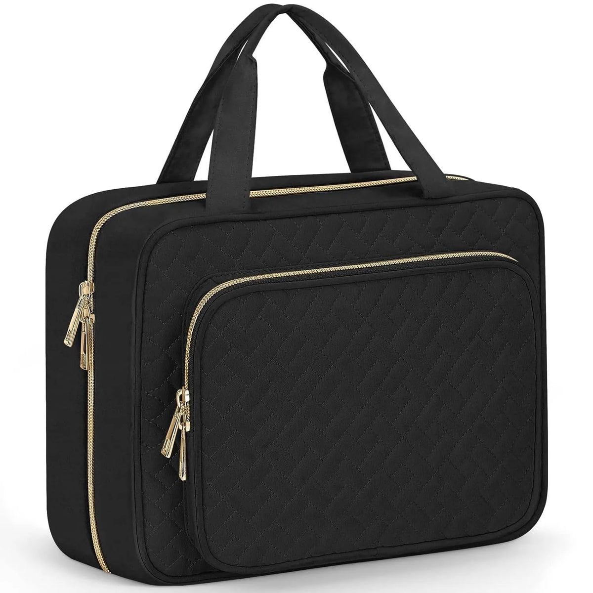 Waterproof polyester travel wash bag for cosmetics in multiple colour options