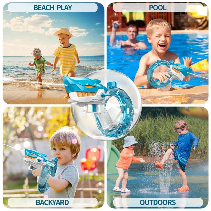 Powerful electric water gun with continuous firing and large capacity for epic summer water battles
