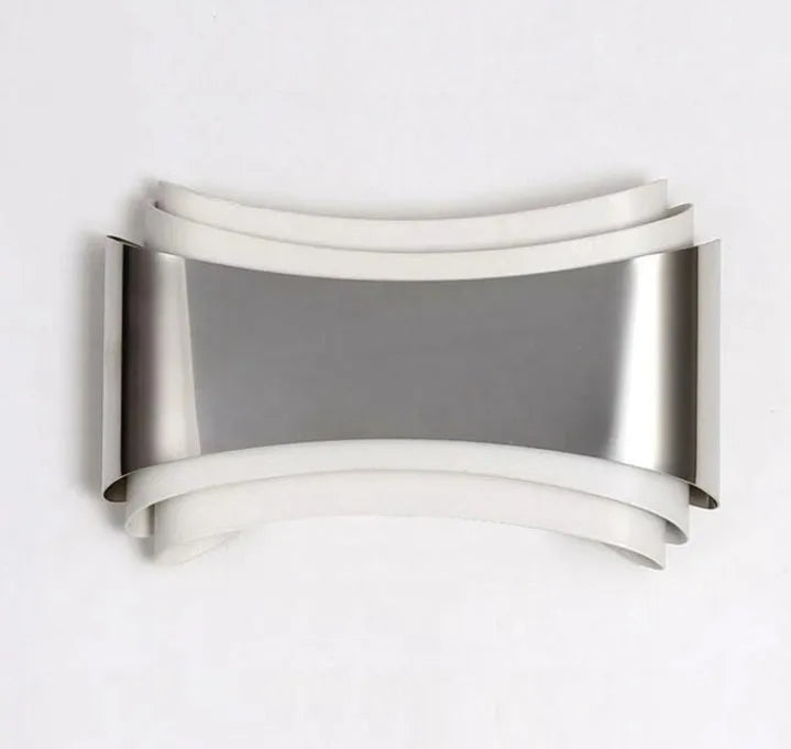 Modern LED wall lamp with ABS chassis and PMMA lampshade in warm white light