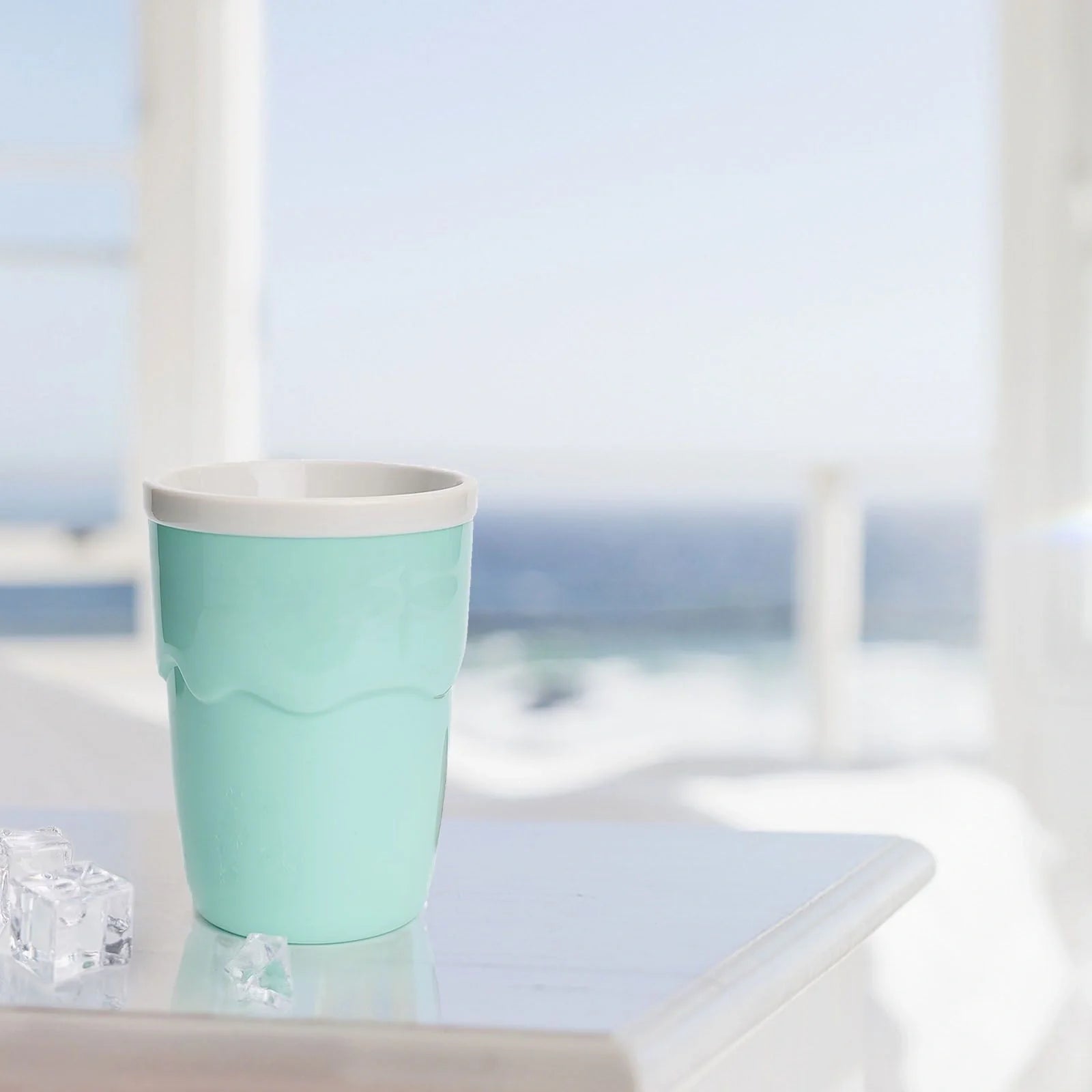 Stainless steel slushy cup for quick homemade ice cream and slushies