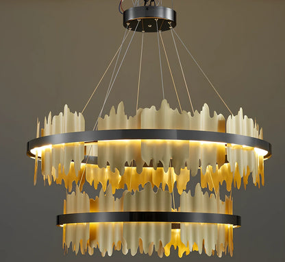 Italian minimalist iron pendant lamp with organic glass shade in black finish, adjustable height mechanism