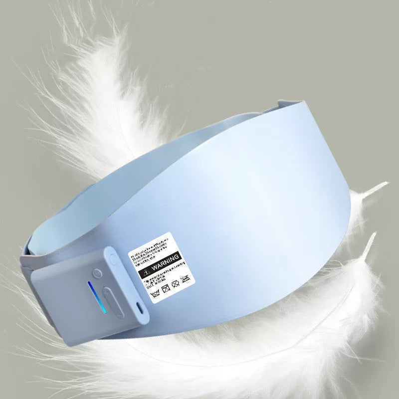 Slimming Micro-current Pulse Massage Abdomen Shrink Instrument in azure with heating belt