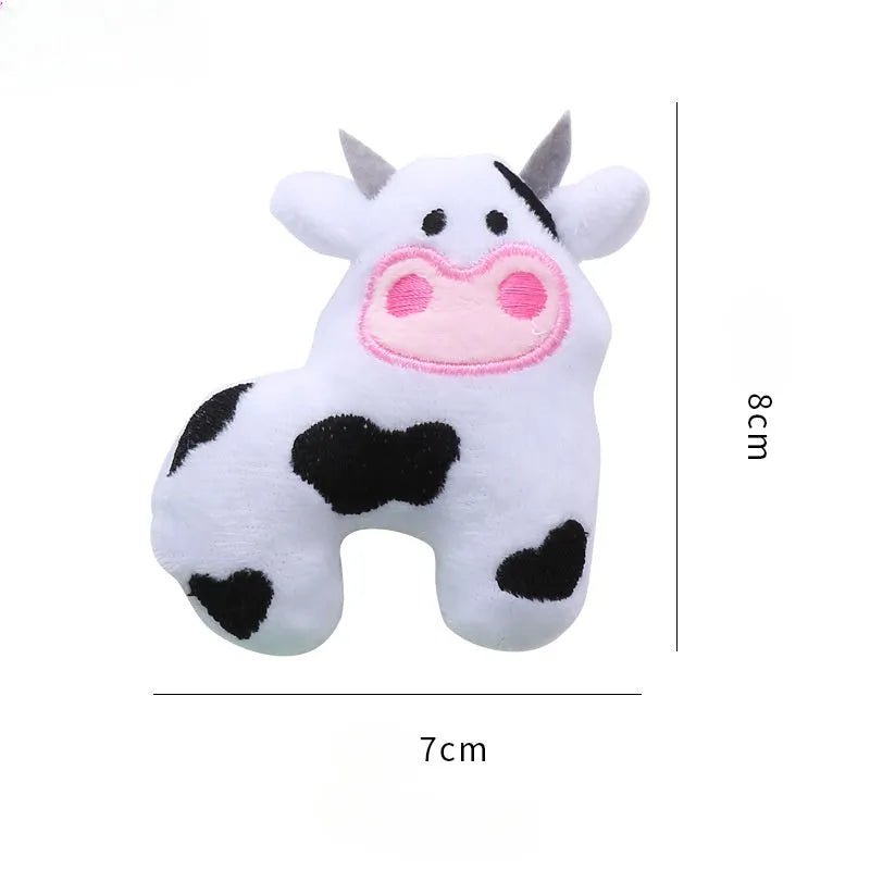 Cow parrot shape plush cat toy with catnip fill measuring 20 cm