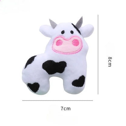 Cow parrot shape plush cat toy with catnip fill measuring 20 cm