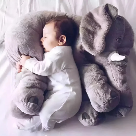 Elephant design plush pillow cover in short plush fabric available in multiple colours and sizes