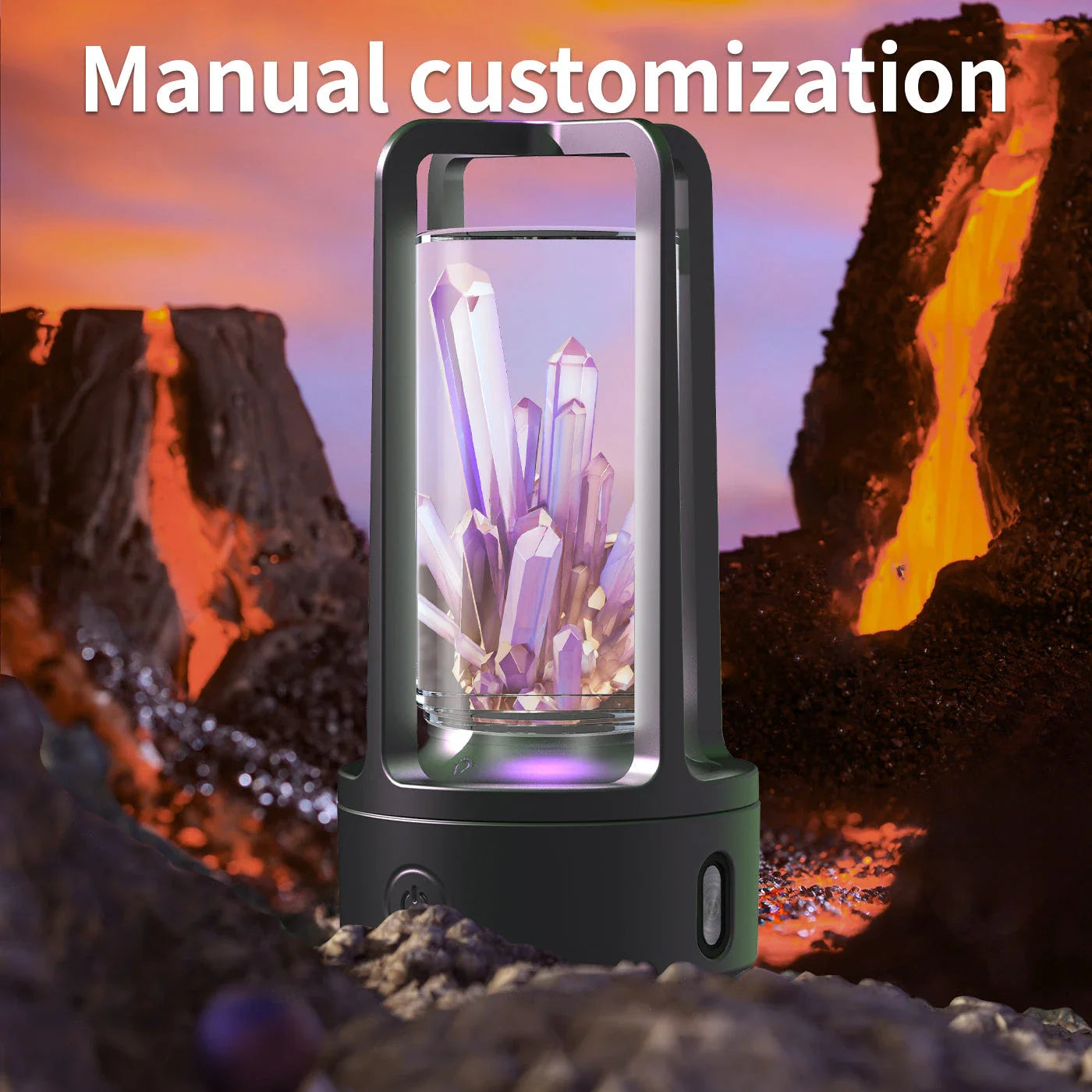Versatile 2-in-1 Crystal Light Speaker with Bluetooth connectivity and a mesmerizing light display