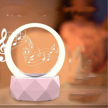 Bedside Bluetooth Speaker with vibrant RGB lighting, surround sound, and wireless Bluetooth connectivity