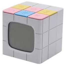 Multipurpose Rubik's Cube Alarm Clock with Voice Control and USB Charging