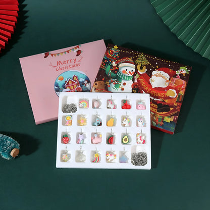Christmas Style DIY bracelet blind box with electroplated alloy cartoon pendant, unisex jewellery kit