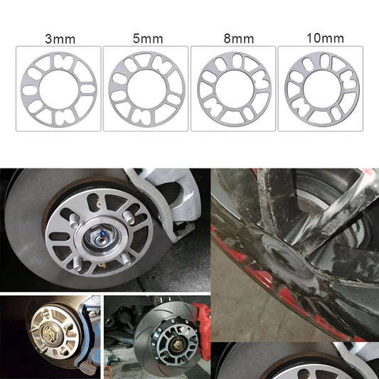 ET wheel hub spacers for automotive modification in 3mm, 5mm, 8mm, and 10mm thickness options