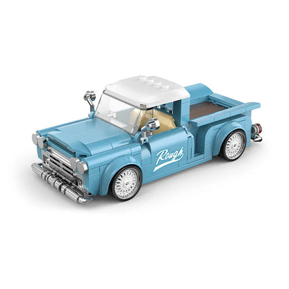 Pipo PB8840 building blocks retro pickup truck model with 8840 pieces and working features