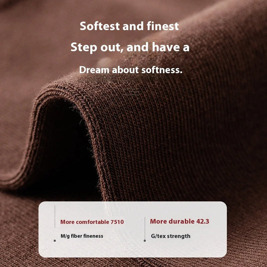 Mid-calf business socks in solid colours with combed cotton construction and deodorant function