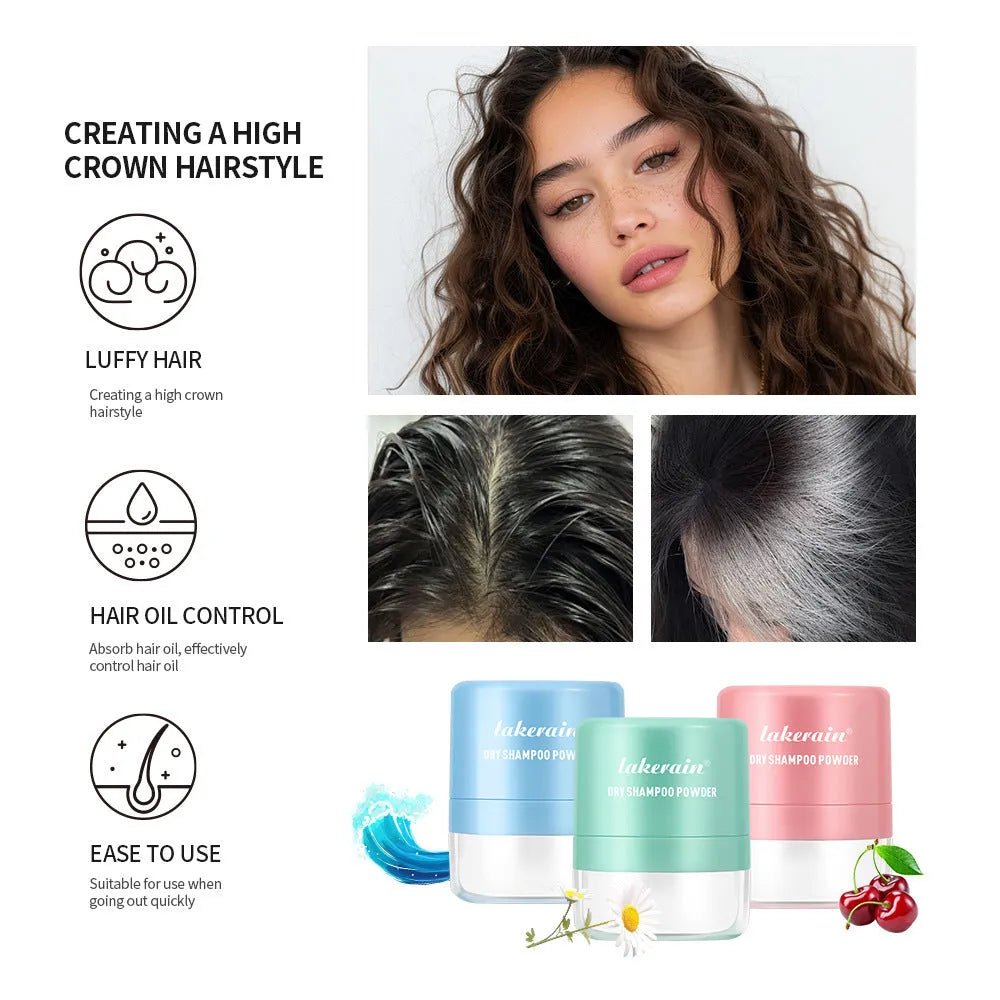 Disposable 5g hair dry cleaning booster powder with sponge applicator and headband