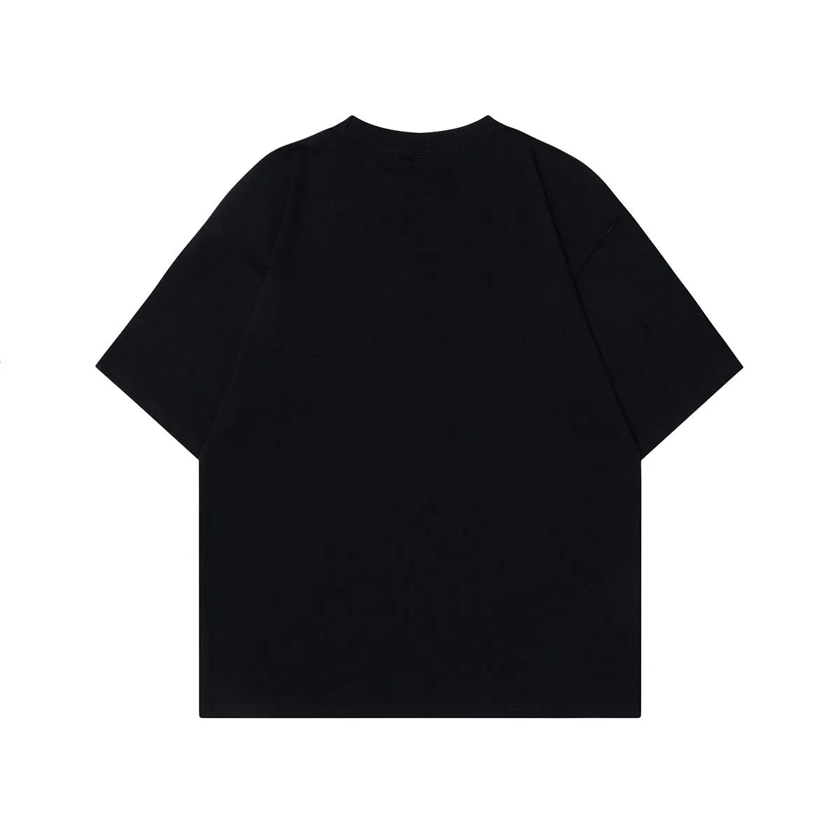 Men's grey character print cotton t-shirt with short sleeves and loose fit