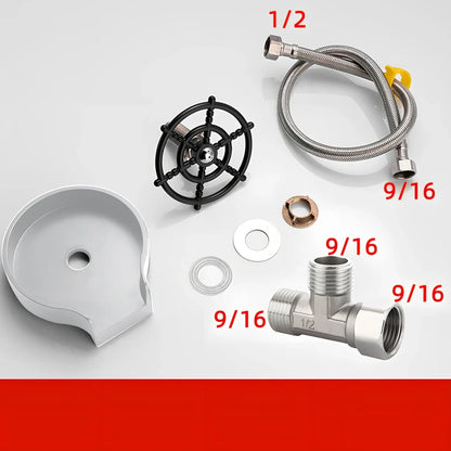 Small stainless steel faucet with automatic high-pressure cup washer for household sink installation