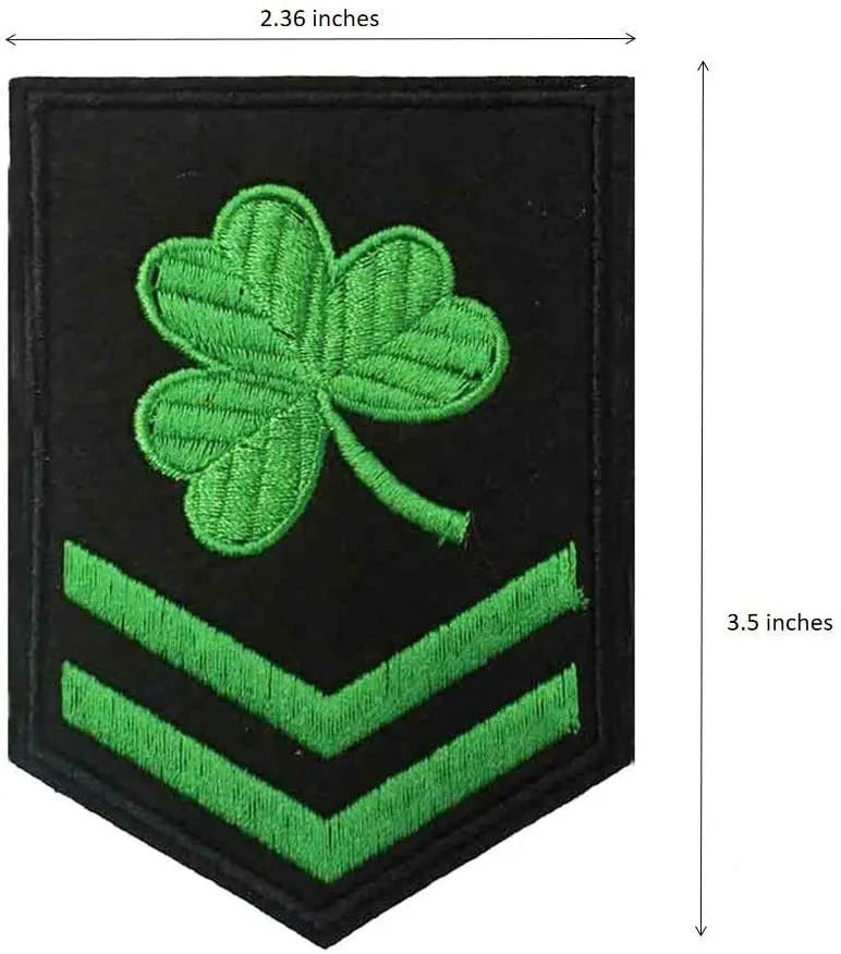 Outdoor embroidered fabric badge with Velcro backing showing detailed embroidery design
