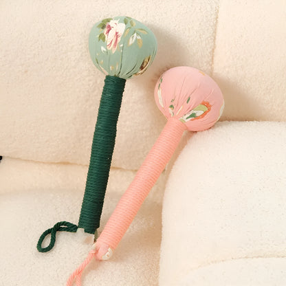 Argy wormwood massage hammer in green colour with 26cm handle for neck and shoulder massage