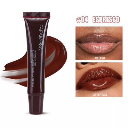 Glossy Lip Glaze in Tea Red - Waterproof, Hydrating Lip Color
