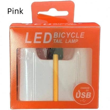 Waterproof USB charging riding taillight for bicycle and motorcycle modification in five colour options
