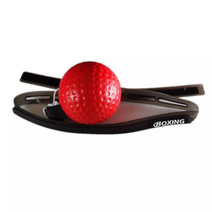 PU Foam Boxing Ball with adjustable silicone headband for fitness training