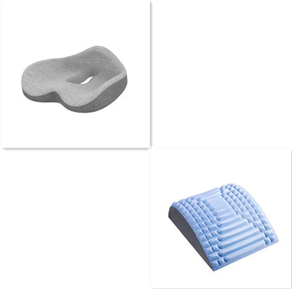 Ergonomic memory foam seat cushion in various colors for office and car use