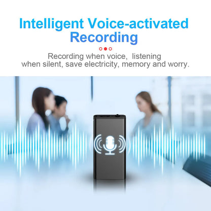 Aluminum alloy voice control recording pen with encryption and HD noise reduction