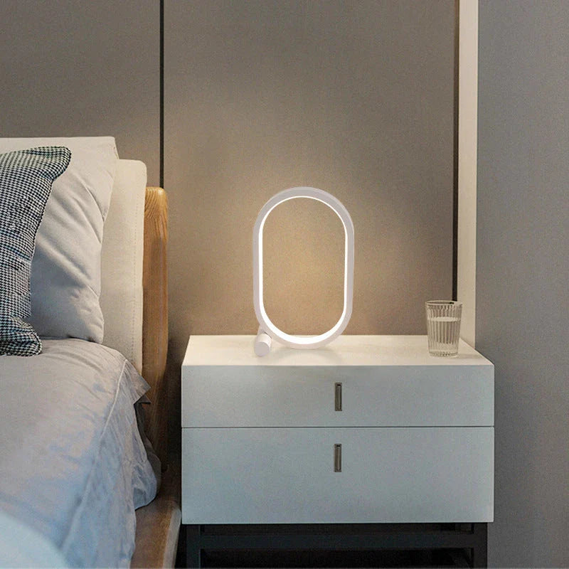 Modern USB lamp with adjustable brightness and touch control for bedside, desk, or mood lighting
