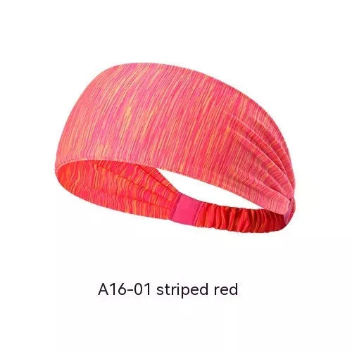 Quick-drying antiperspirant yoga hair band for women in various colors