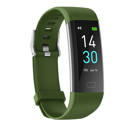 Smart watch with blood pressure and heart rate monitoring in multiple colors