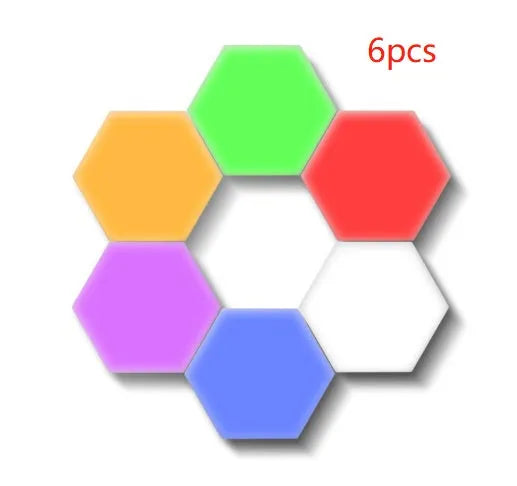 Modern honeycomb modular wall lamp with touch control in various colour options
