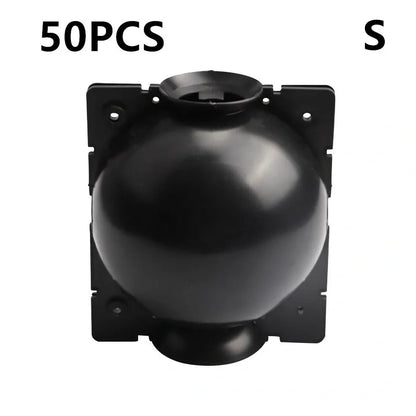 Black PP plastic plant rooting machine box for tree grafting, S size 10cm x 10cm with sealed lid for humidity control