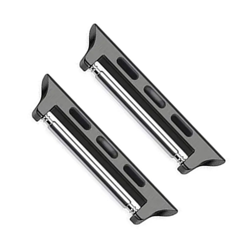 Stainless steel Apple Watch strap connector in five colours, 14mm to 24mm lug widths