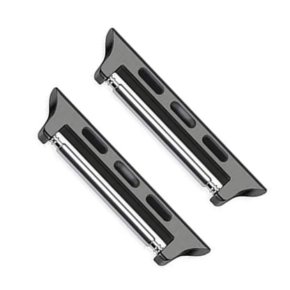 Stainless steel Apple Watch strap connector in five colours, 14mm to 24mm lug widths