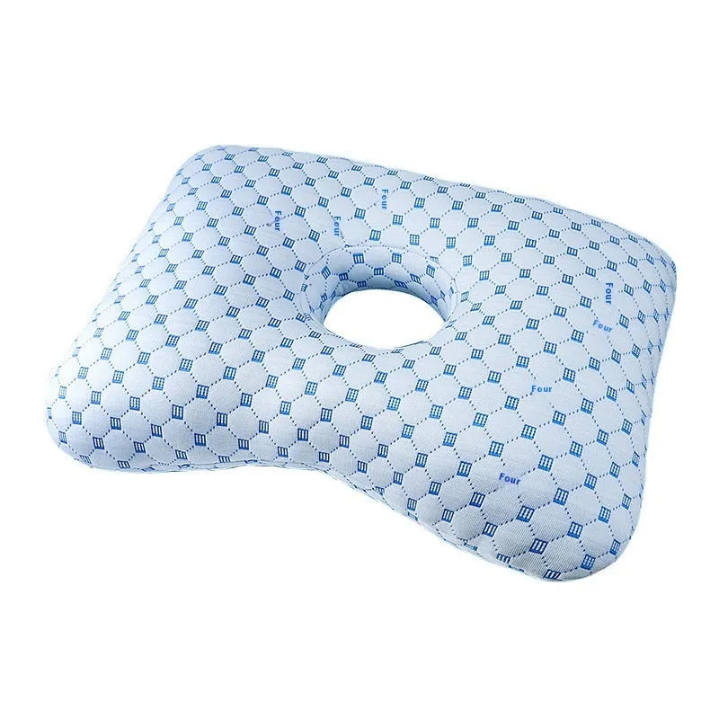 Beauty salon single hole ear pillow in Boer Gray colour, measuring 39x28x6cm with polyester fibre filling