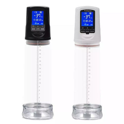 Rechargeable fitness equipment set with blue light LCD display in black and white